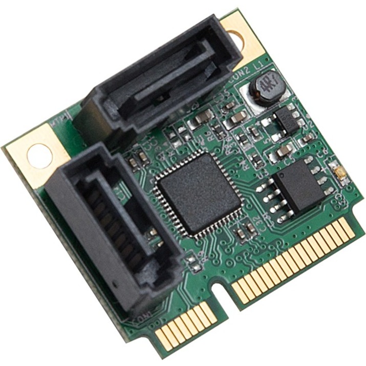 MINI PCI EXPRESS 2.0 2-PORT SATA6G CARD, WITH RAID, ASM1061 CHIPSET