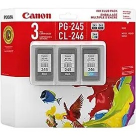 Canon PG-245 Twin / CL-246 Ink Cartridge 3-Pack for Canon PIXMA (8279B005)