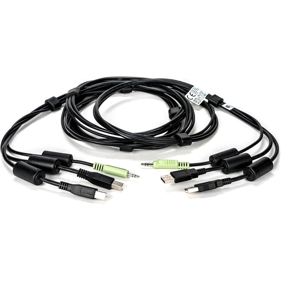 10FT CABLE ASSY 2-USB/1-AUDIO