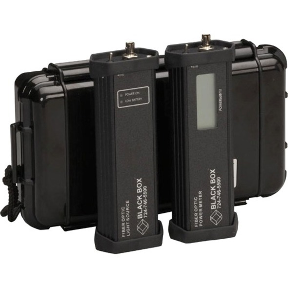 FIBER OPTIC TEST SET WITH POWER METER AND LIGHT SOURCE - MULTIMODE, 850-NM