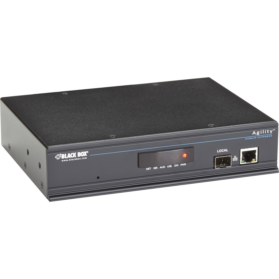 THE AGILITY IP-BASED KVM EXTENSION SYSTEM TRANSMITS DVI-D VIDEO, USB, USB2.0 AND