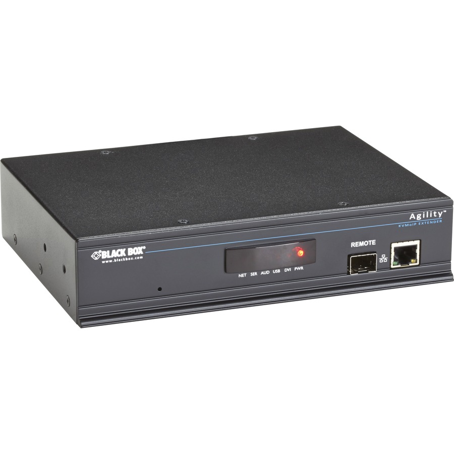 THE AGILITY IP-BASED KVM EXTENSION SYSTEM TRANSMITS DVI-D VIDEO, USB, USB2.0 AND