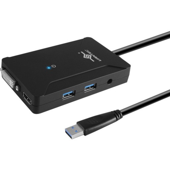 THE VANTEC USB 3.0 DUAL VIDEO DISPLAY ADAPTER W/2 USB 3.0 PORT IS SIMPLE ADAPTER