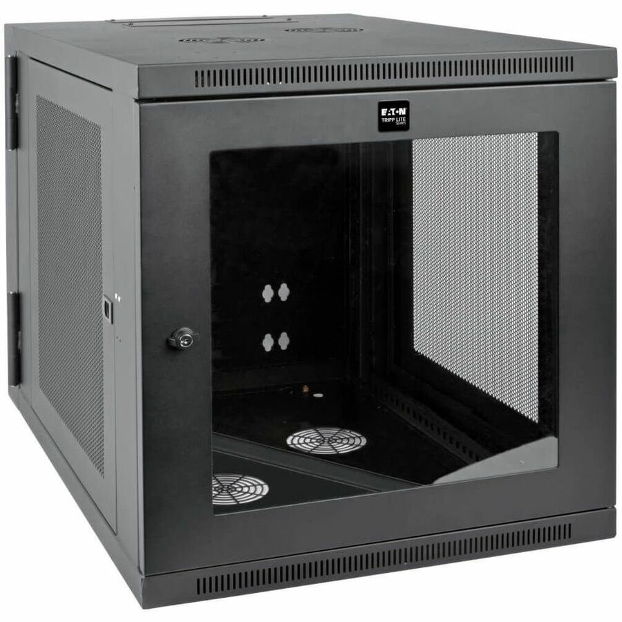 Smartrack 12u Server-Depth Wall-Mount Small Rack Enclosure, Clear Acrylic Window, Hinged Back