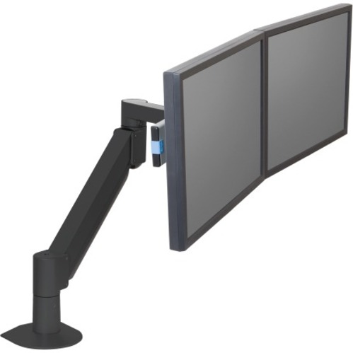 THE 7500 WING DELUXE DUAL MONITOR ARM SUPPORTS MONITORS UP TO 24" AND 1-11.4 LBS