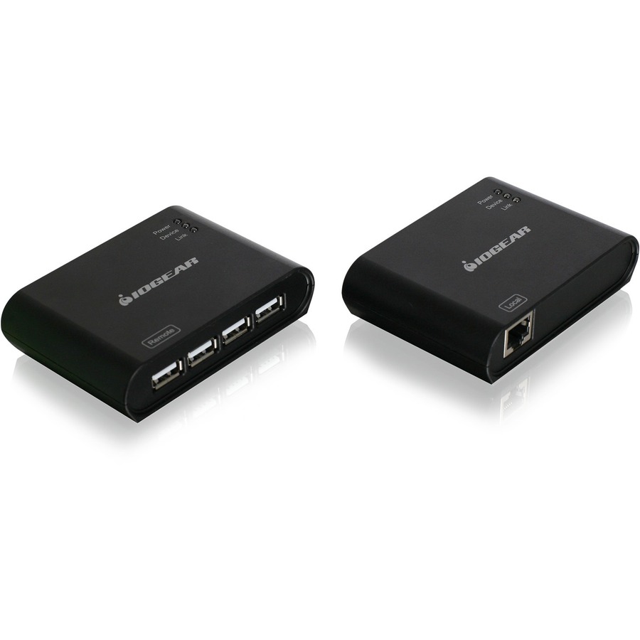 USB 2.0 4-PORT BOOSTLINQ ETHERNET COMBINES A USB EXTENDER AND A USB HUB TO ALLOW