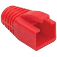 RJ45 BOOT, 8.0MM MAX OD, RED. PKG 100PC/BAG.
