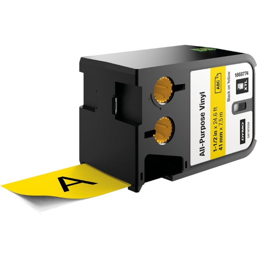 DY XTL 1.5IN 41MM BK/YL VINYL CONT TAPE