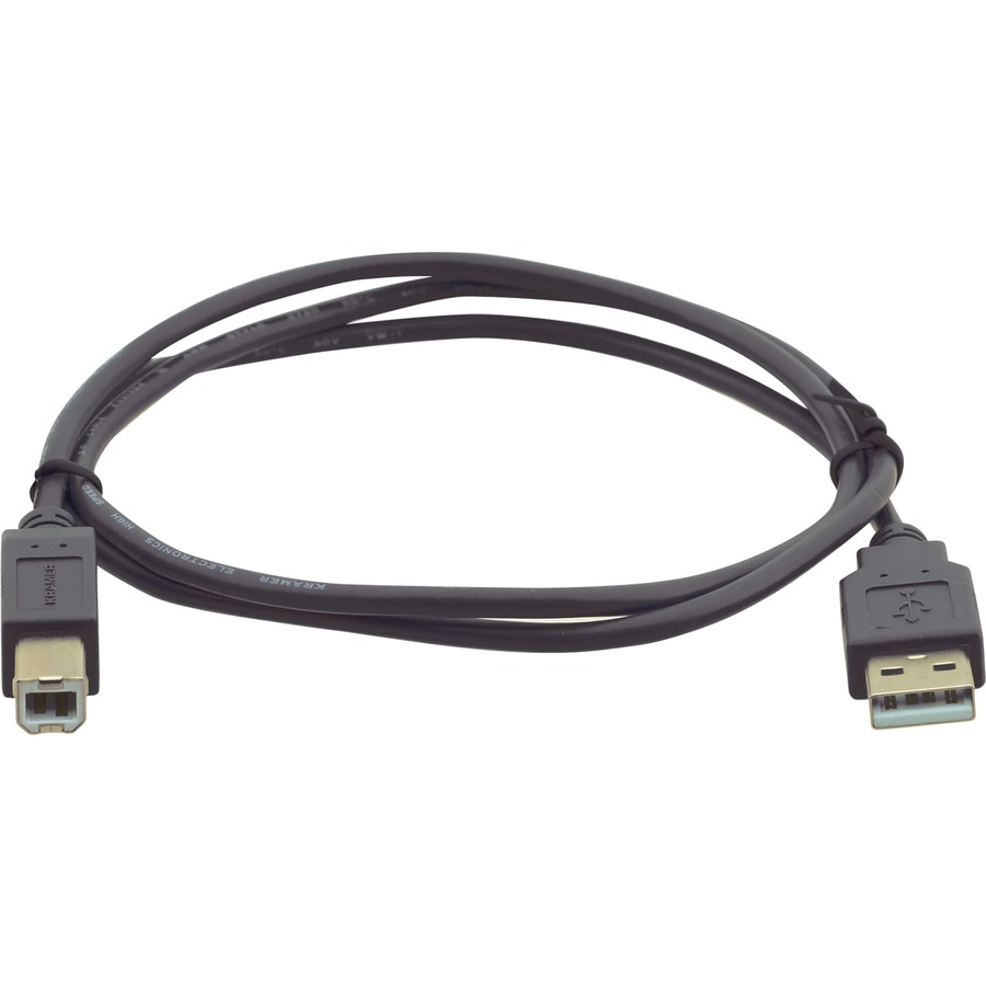 KRAMERS C-USB/AB IS A HIGH-SPEED USB 2.0 TYPE-A MALE TO TYPE-B MALE CABLE USED T