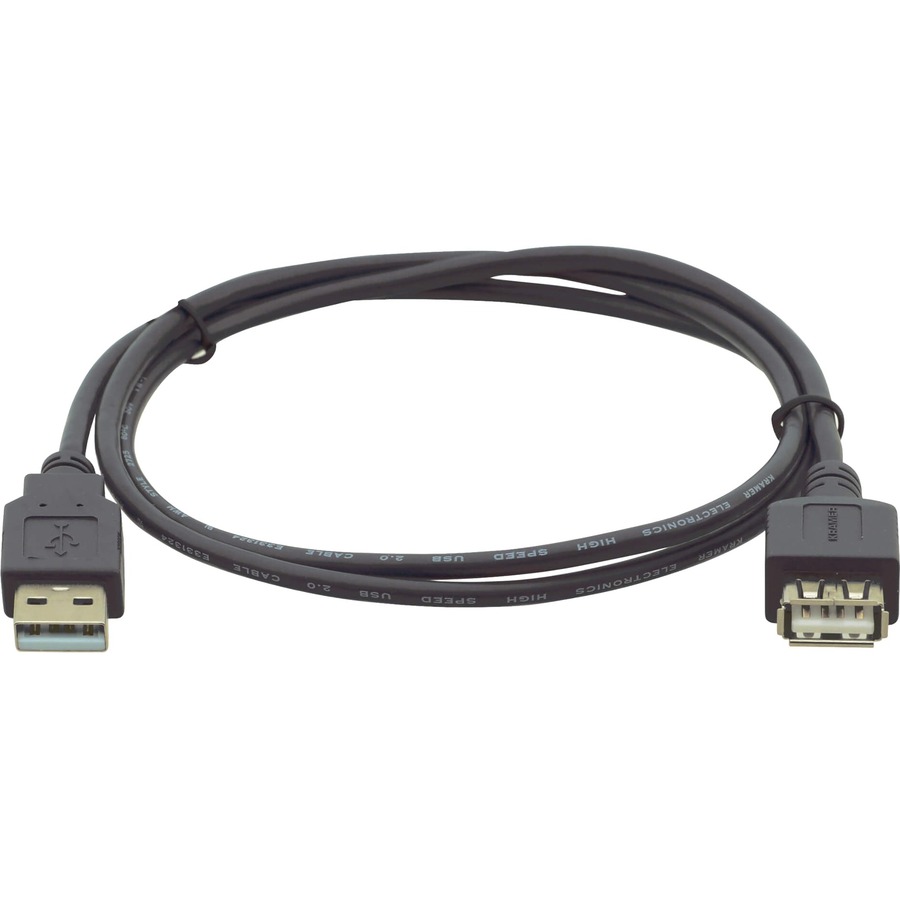 KRAMERS C-USB/AAE IS A HIGH-SPEED USB 2.0 TYPE-A MALE TO TYPE-A FEMALE CABLE USE