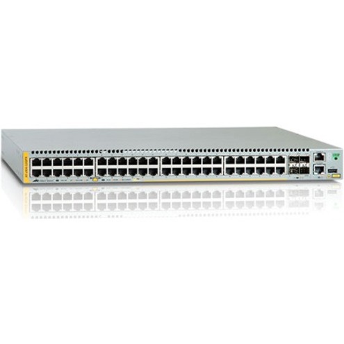 48-PORT GIGABIT COPPER (POE-OUT), 4 SFP+ SLOTS, L3+ PER-FLOW QOS IPV4/IPV6 SWITC