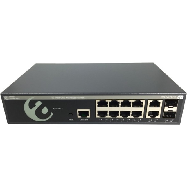 10 PORT LAYER2+ / LAYER3 LITE GIGABIT ETHERNET SWITCH. 8 PORTS 10/100/1000BASE-T