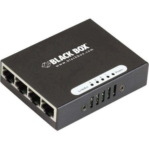 GIGABIT ETHERNET (1000-MBPS) SWITCH - (4) 10/100/1000-MBPS COPPER RJ45, 220V AC-