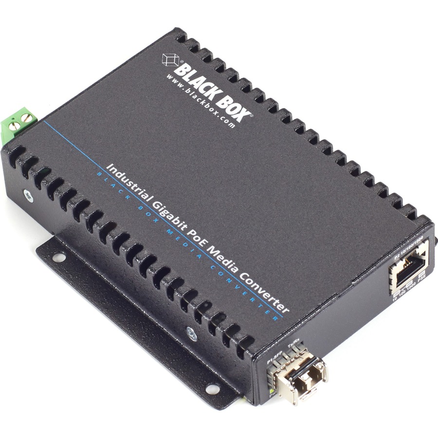 GIGABIT ETHERNET (1000-MBPS) INDUSTRIAL POE MEDIA CONVERTER - 10/100/1000-MBPS C