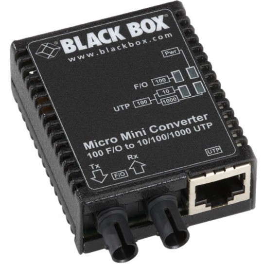 FAST ETHERNET (100-MBPS) MEDIA CONVERTER - 10/100/1000-MBPS COPPER TO 100-MBPS M