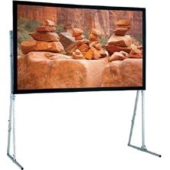ULTIMATE FOLDING SCREEN WITH HEAVY-DUTY LEGS, 186IN, HDTV, MATT WHITE XT1000V