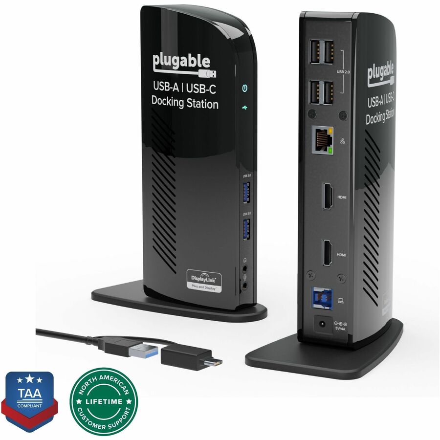 USB 3.0 UNIVERSAL LAPTOP DOCKING STATION DUAL MONITOR FOR WINDOWS AND MAC(HDMI A