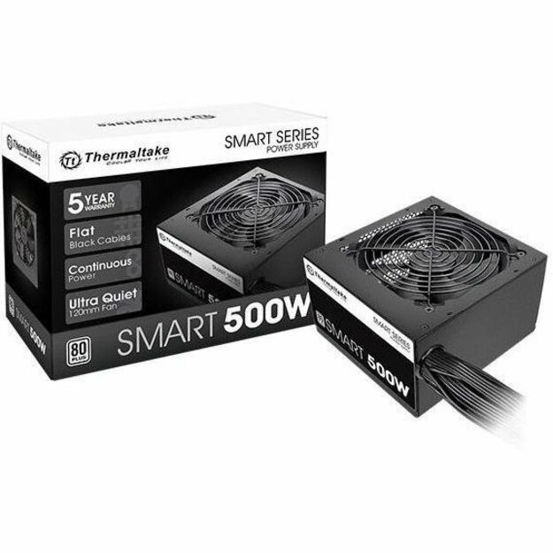 THERMALTAKE SMART 500W CONTINUOUS POWER ATX 12V V2.3 / EPS 12V 80 PLUS ACTIVE PF