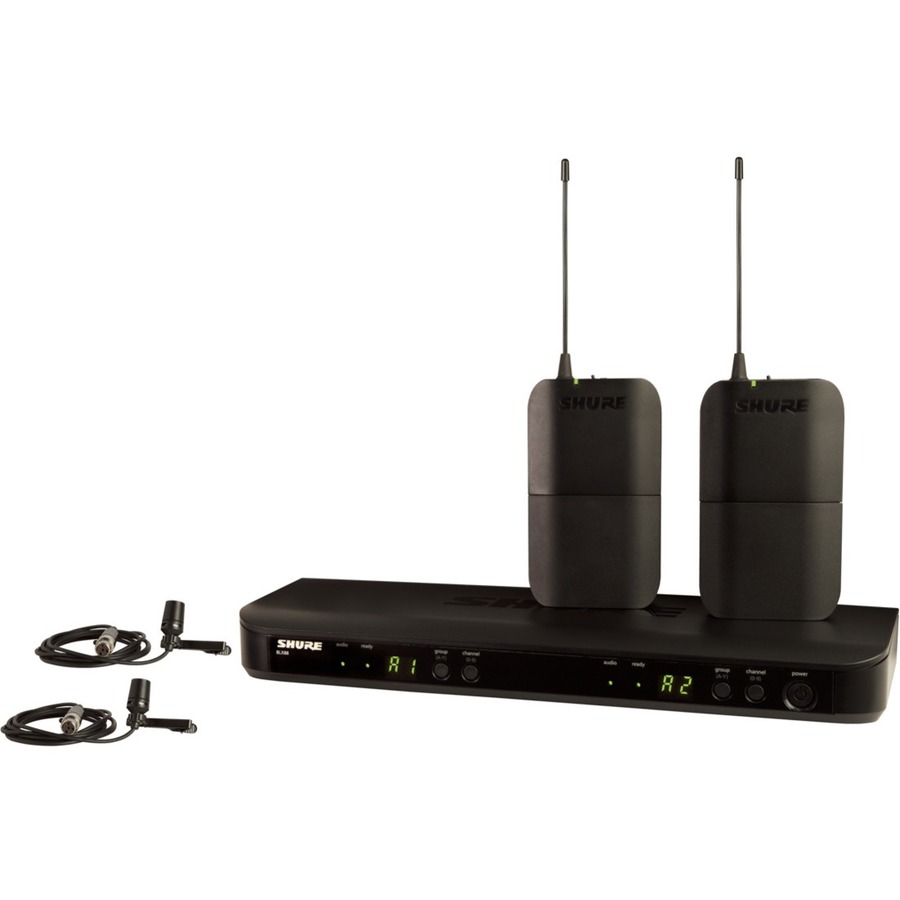 SHURE BLX188/CVL Dual-Channel Dual Lavalier Wireless Mic System (H9: 512 - 542 MHz)