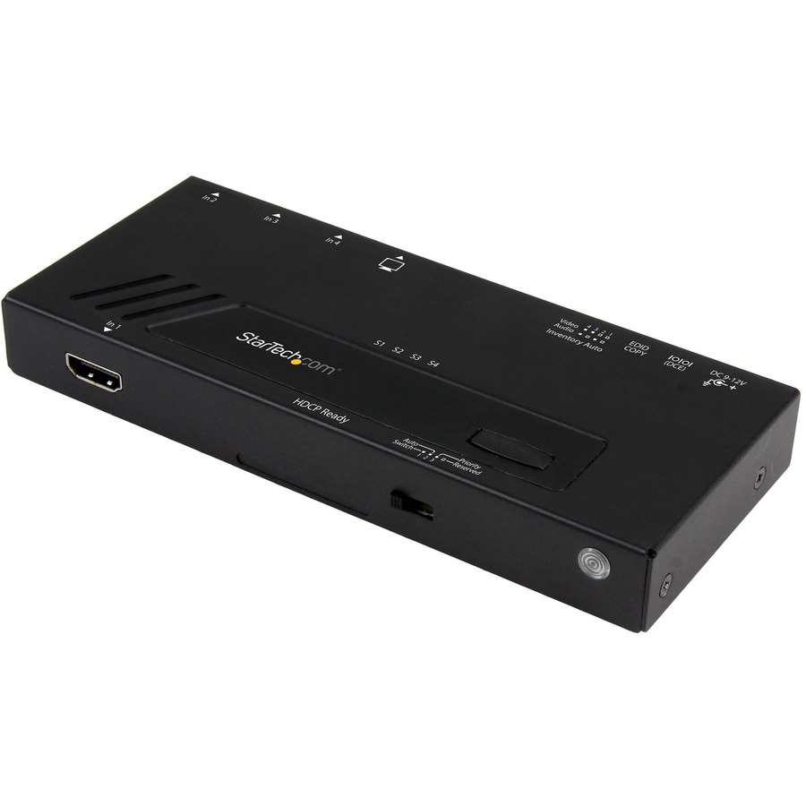 SWITCH BETWEEN FOUR HDMI SOURCES ON A SINGLE HDMI DISPLAY W/ 4K VIDEO RESOLUTION
