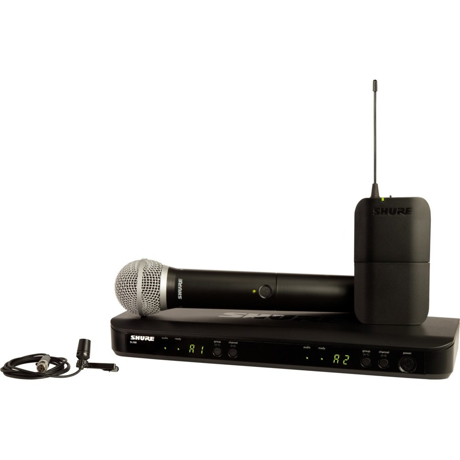 BLX COMBO WIRELESS SYSTEM, INCLUDES PG58 HANDHELD TRANSMITTER (DYNAMIC, CARDIOID