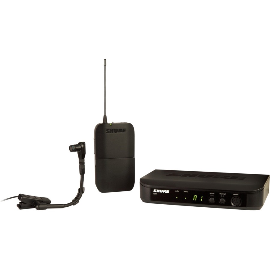 INSTRUMENT SYSTEM WITH (1) BLX4 WIRELESS RECEIVER, (1) BLX1 BODYPACK TRANSMITTER