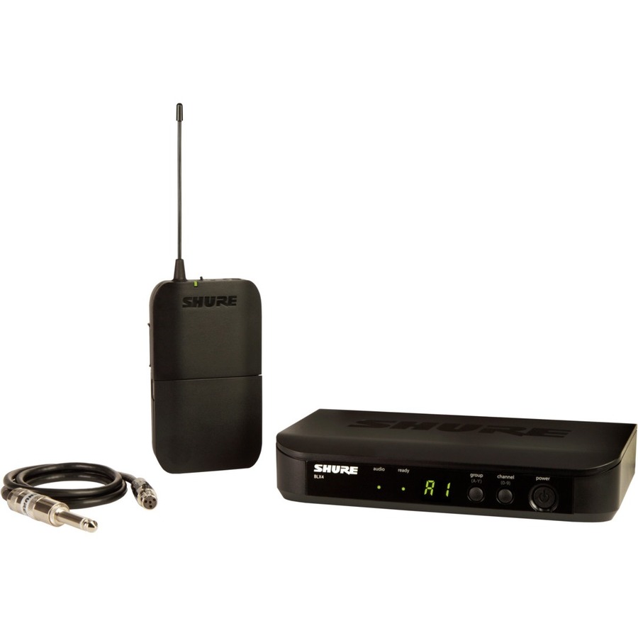 GUITAR WIRELESS SYSTEM WITH (1) BLX4 WIRELESS RECEIVER, (1) BLX1 BODYPACK TRANSM
