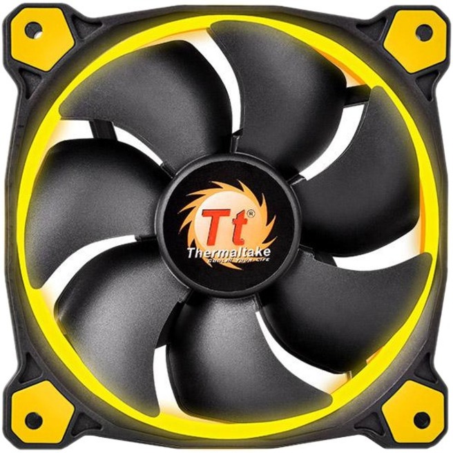 THERMALTAKE RIING 12 120MM LED CASE RADIATOR COOLING FAN (YELLOW)