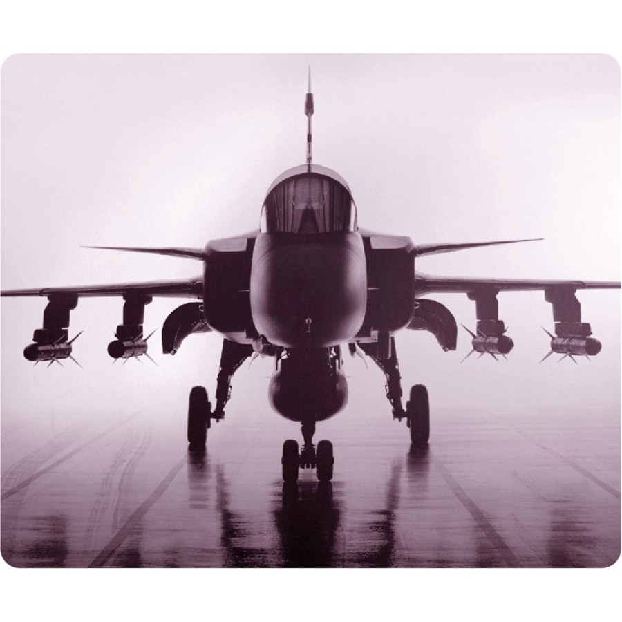 OTM RUGGED PRINTS BLACK MOUSE PAD, AIRPL