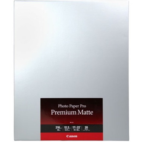 PM-101 17X 22IN PHOTO PAPER PRO PREMIUM MATTE 20 SHEETS/PKG NO RTRN
