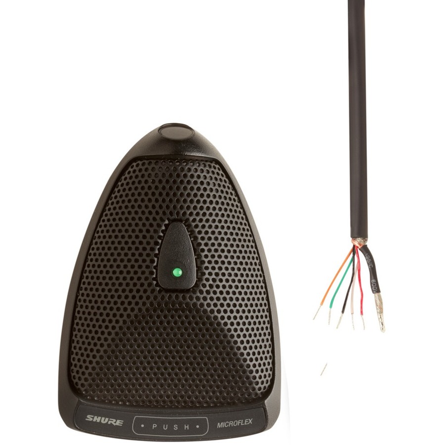 BOUNDARY CONDENSER MICROPHONE, HALF CARDIOID, TA4F, PROGRAMMABLE BUTTON
