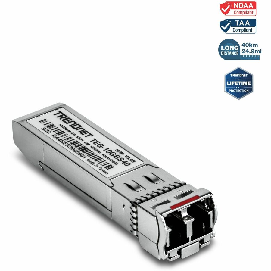 10GBASE ER SFP Single Mode LC