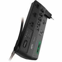 APC P11U2 SurgeArrest 11 Outlets Professional Surge Protector - 2880J 2x USB Charging Ports Black (P11U2) - 8 ft Cord
