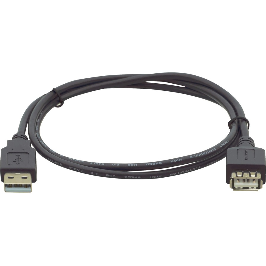 KRAMERS C-USB/AAE IS A HIGH-SPEED USB 2.0 TYPE-A MALE TO TYPE-A FEMALE CABLE USE