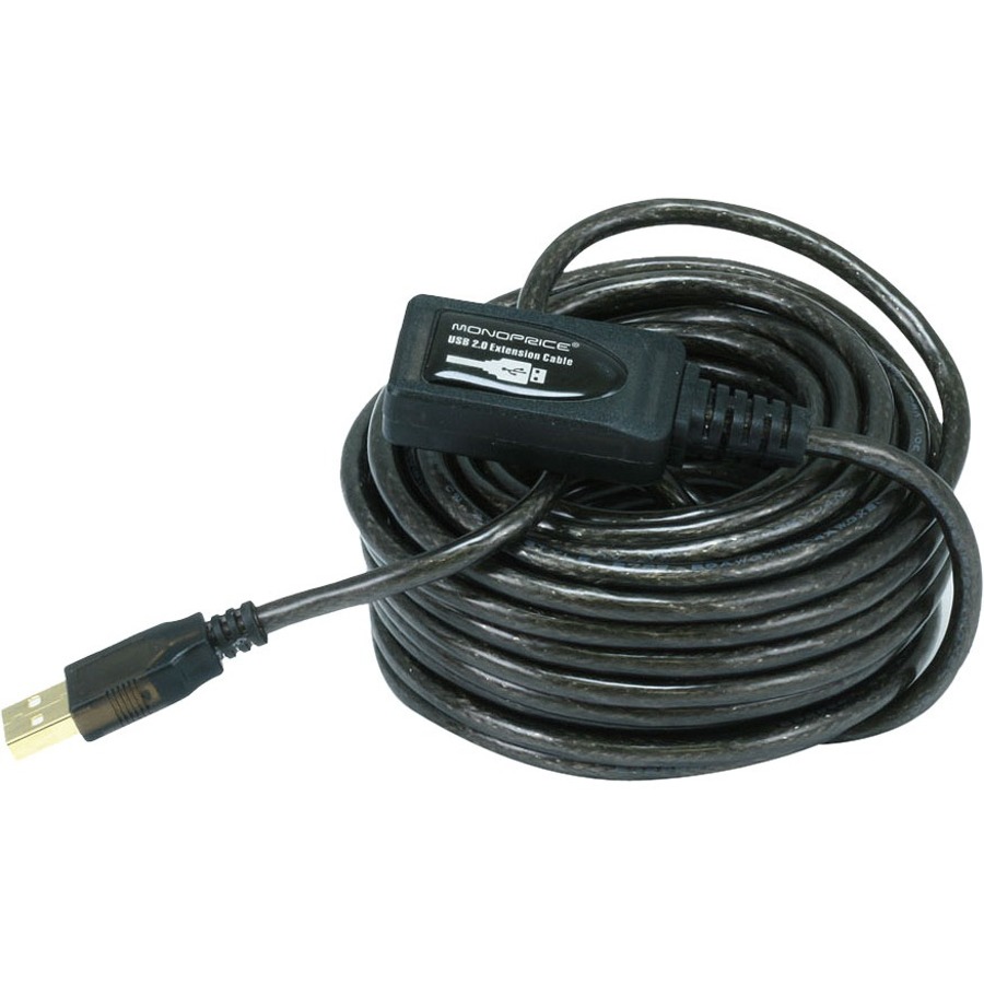 Monoprice 32 ft USB 2.0 Active Extension Cable | USB Extender, AOC