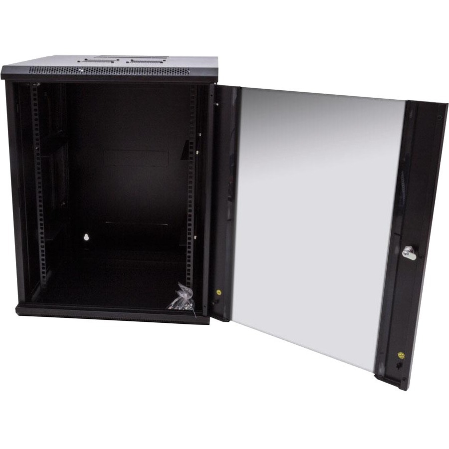 15U SWING OUT WALL MOUNT CABINET 600MM X 600MM (WXD) WITH GLASS DOOR