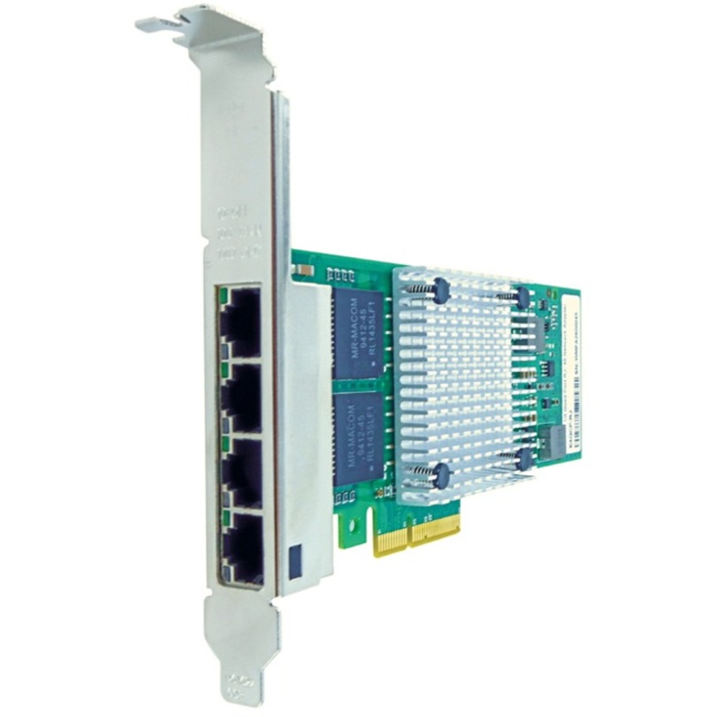 Axiom 10/100/1000mbs Quad Port RJ45 Pcie X4 Nic Card for Intel - I350t4, I350-T4
