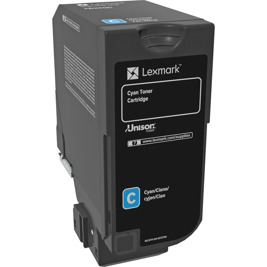 LEXMARK 74C0S20 CYAN TONER CARTRIDGE FOR USE IN CS720 ESTIMATED YIELD 7K