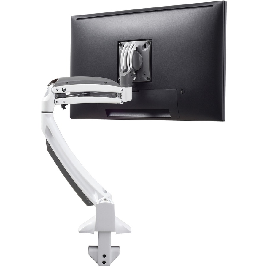 K1 DESK MNT SINGLE DISPLAY 2L ARM WHT