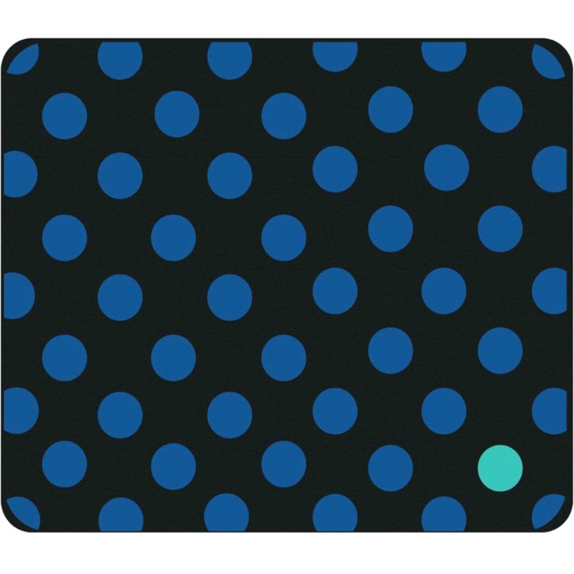 OTM CLASSIC PRINTS BLACK MOUSE PAD, DOTTY GONE BLUE