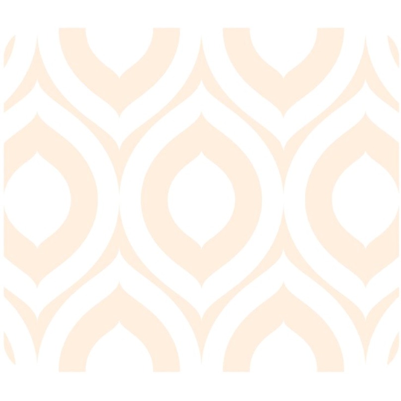 OTM CLASSIC PRINTS WHITE MOUSE PAD, ELM FROST PEACH