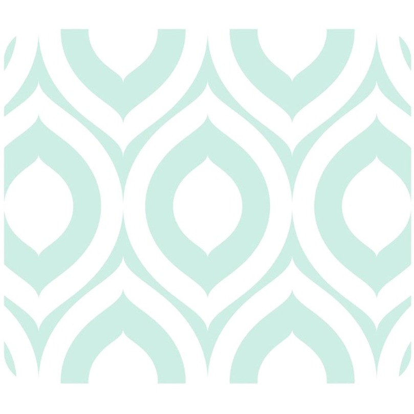 OTM CLASSIC PRINTS WHITE MOUSE PAD, ELM FROST GREEN