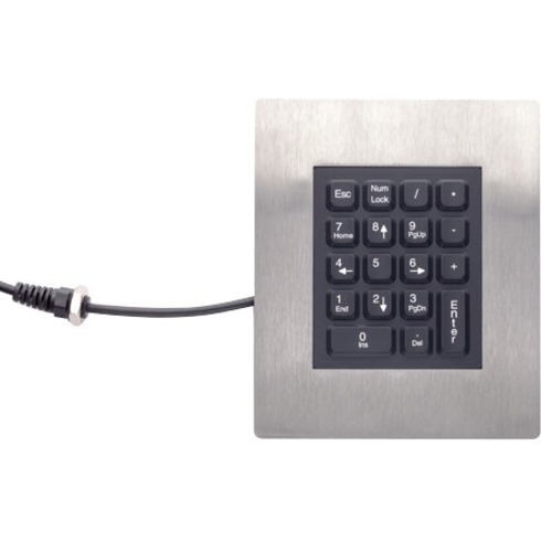 IKEY RUGGED PANEL MOUNT KEYPAD, 18 KEY NUMBER PAD