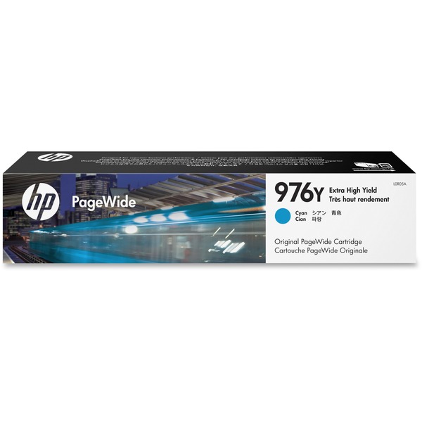 PageWide Cartridge, HP 976Y, 13,000 Page Yield, Cyan