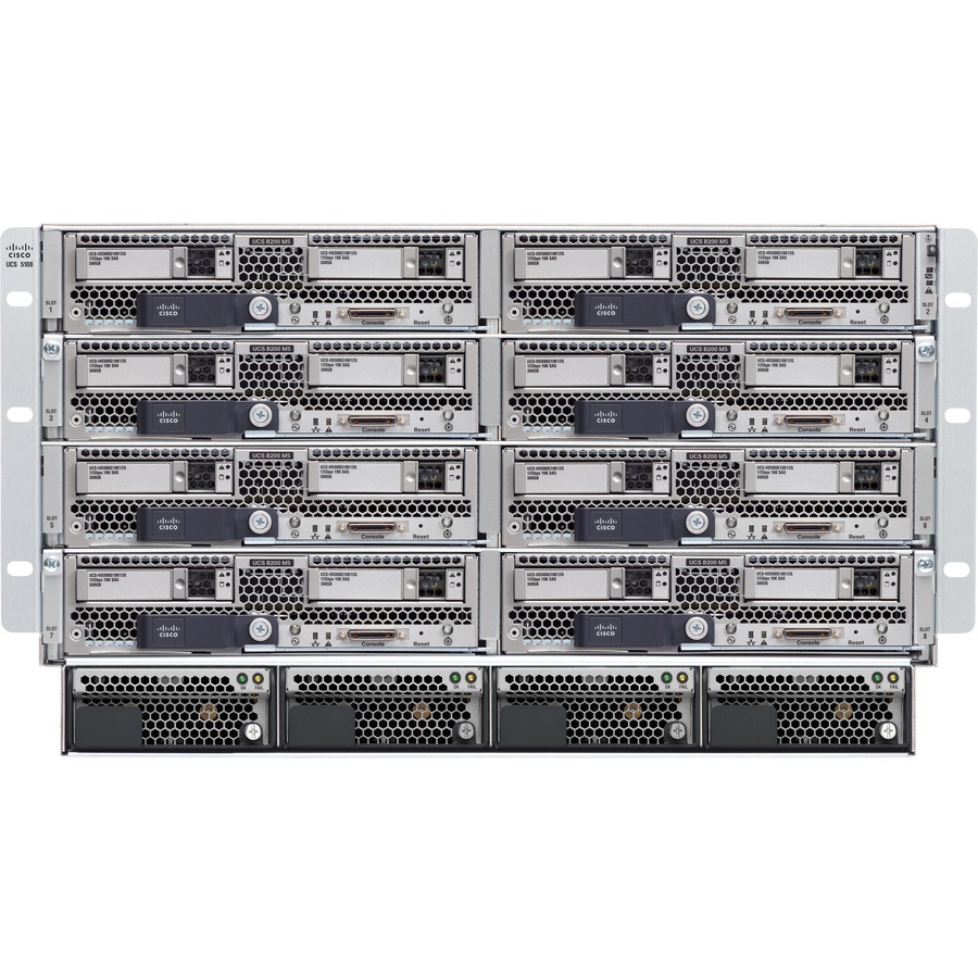 UCS5108BLADESERVRAC2CHASIS/0 PSU/8 FANS/0 FEX REMANUFACTURED