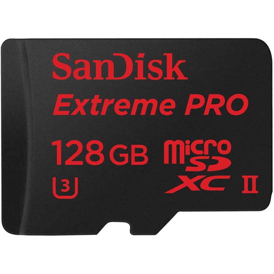 SanDisk Extreme Pro 128GB microSDXC Class 10 UHS-II W/Adapter, Up To 275 MB/s Read, 100MB/s Write (SDSQXPJ-128G-ANCM3)