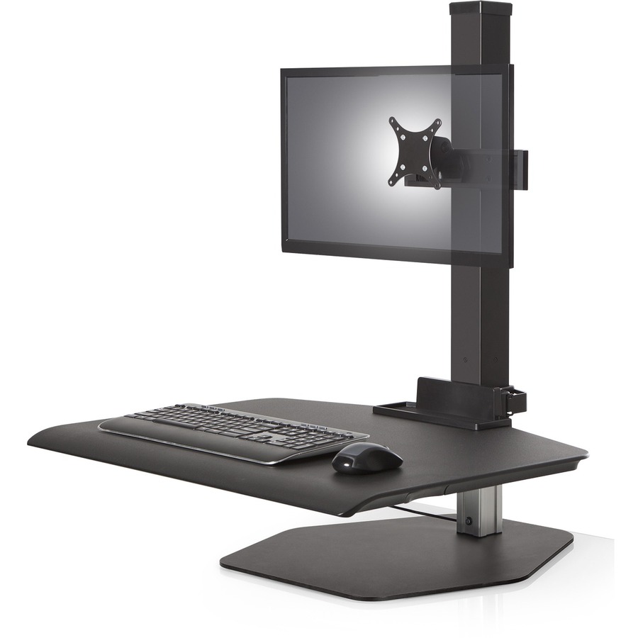 THE WINSTON WORKSTATION SINGLE SIT-STAND CONVERTER EASILY RETROFITS TO ANY DESK