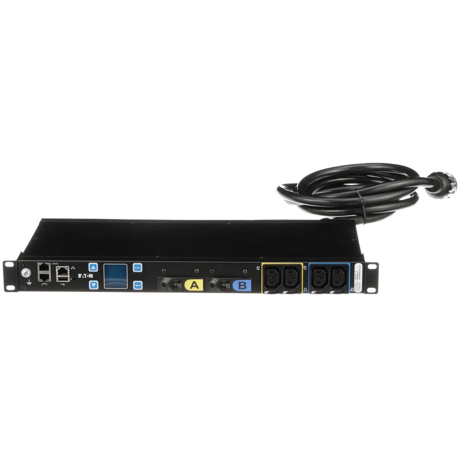 EATON METERED INPUT RACK PDU, 1U, L6-30P INPUT, 5.76 KW MAX, 200-240V, 24A, 10 F
