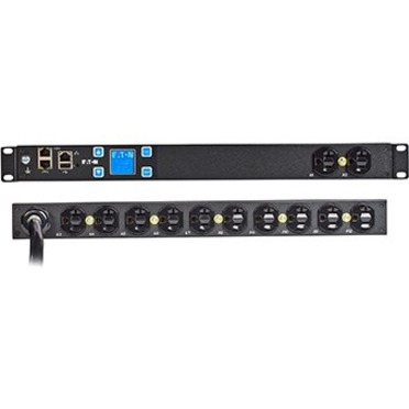 EATON METERED INPUT RACK PDU, 1U, L5-20P INPUT, 1.92 KW MAX, 120V, 16A, 10 FT CO