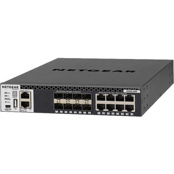 NETGEAR (XSM4316S-100NES) Stackable Managed Switch with 16x10G Including 8x10GBASE-T and 8xSFP+ Layer 3